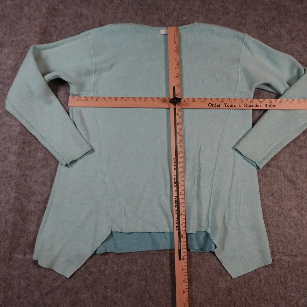 J. Jill Sweater Womens XS/S? Reversible Crew Neck Asymmetrical Hem Knit Pullover